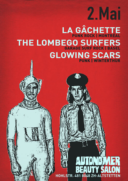 Autonomer Beauty Salon - La Gâchette, The Lombego Surfers, Glowing Scars - 2 May 2013