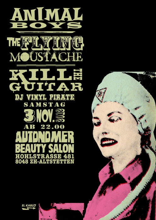 Autonomer Beauty Salon - Animal Boys, The Flying Moustache, Kill The Guitar - 3 Nov. 2012