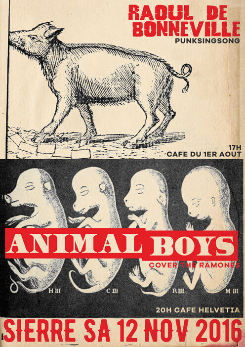 El Kablo - Raoul de Bonneville, Animal Boys - Sierre Nov. 2016